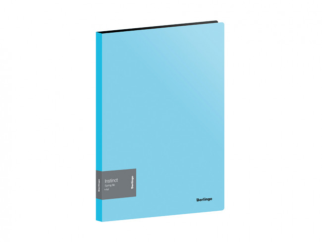 Папка с пружинным скоросшивателем Berlingo "Instinct", 17мм, 700мкм, аквамарин