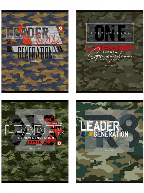 Тетрадь 96 клетка "В стиле милитари" скрепка, Проф-Пресс/96-6452 (48)