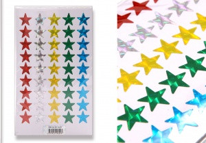 Наклейки детские «Звездочки» Размер: 8,5мм*14мм "ASMAR" (10)