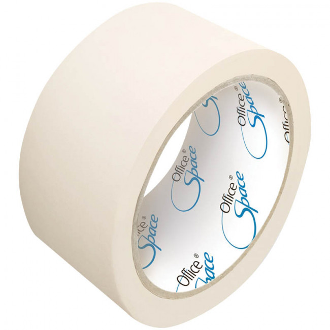 Клейкая лента малярная 48 мм*50 м ШК (Спейс) (Россия) (6/36)
