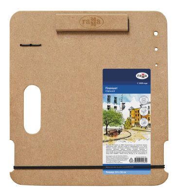 Планшет А4 (33*36 см) "Московская палитра", магнитный зажим, ручка, МДФ Гамма