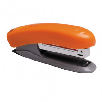 Степлер №10, на 10л, пластиковый, со антистеплером, неоновый оранжевый, deVENTE/4142344