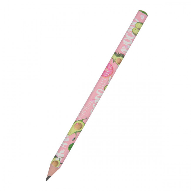 Карандаш 3,5мм 4В чернографитовый "HappyGraphix. Jumbo. Авокадо. Модница", BV/21-0062/15 (30)