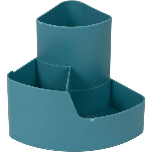 Органайзер 13x11x11см для канцелярских принадлежностей "Marandi" настольный, пластиковый, бирюзово-серый, deVENTE/4102105 Органайзер 13x11x11см для канцелярских принадлежностей "Marandi" настольный, пластиковый, бирюзово-серый, deVENTE/4102105