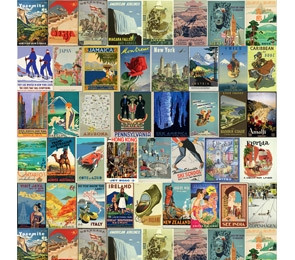 Упаковочная бумага Винтаж (10 листов в рулоне, 70 х 100 см, 90 г/м2) 10-05-0046