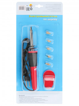 Прибор для выжигания по дереву, 30 Вт, Рыжий Кот/НР-0268