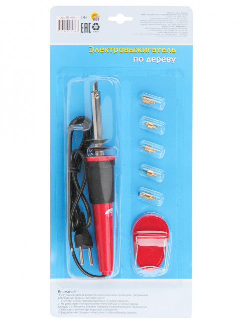 Прибор для выжигания по дереву, 30 Вт, Рыжий Кот/НР-0268 Прибор для выжигания по дереву, 30 Вт, Рыжий Кот/НР-0268