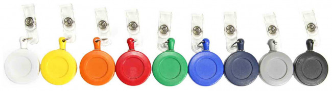 Держатель для бейджа с металлическим ретрактором, ассорти, ДР-В (100)