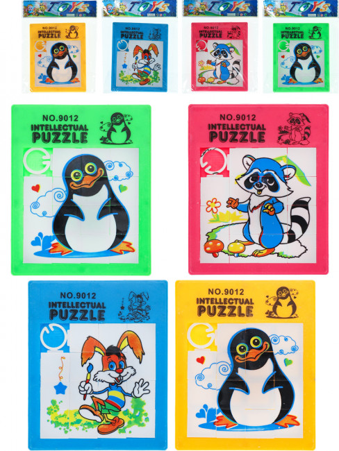 Головоломка 15 элементов "Пятнашки", 10,4х8,7х0,5см, Рыжий Кот/Y1481085