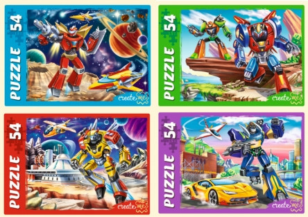 Пазлы 54 элемента "Эпоха трансформеров", Рыжий Кот/П54-2619