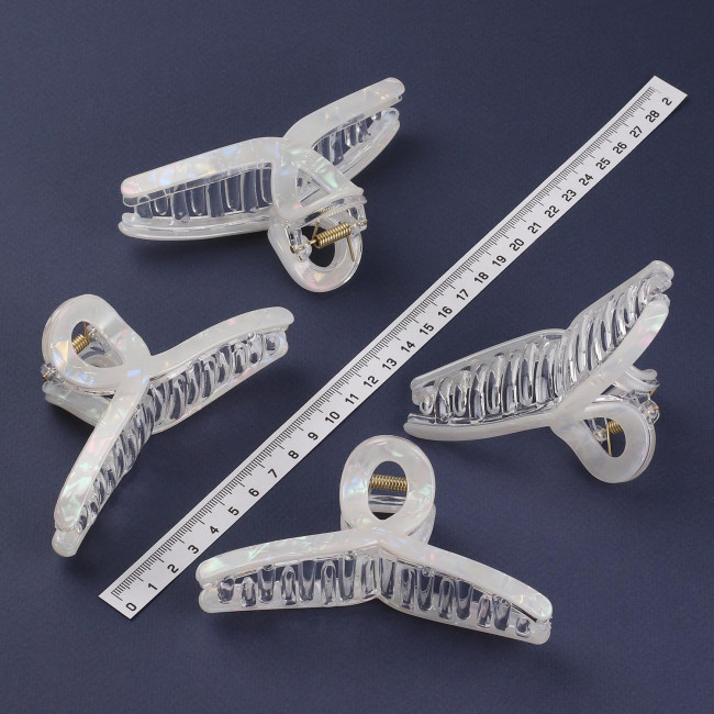 Заколка краб пластмасс 10-528