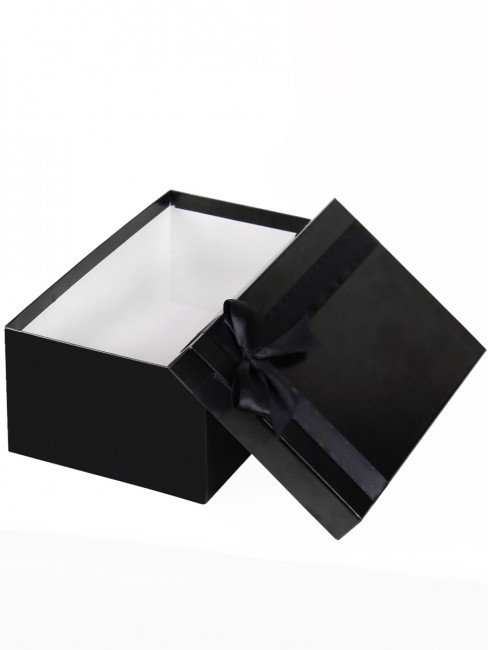Набор прямоугольных коробок "Однотонные черные с лентой (черн.)"3в1(19х12х7,5-15х10х5см) КОР-4555 Набор прямоугольных коробок "Однотонные черные с лентой (черн.)"3в1(19х12х7,5-15х10х5см) КОР-4555