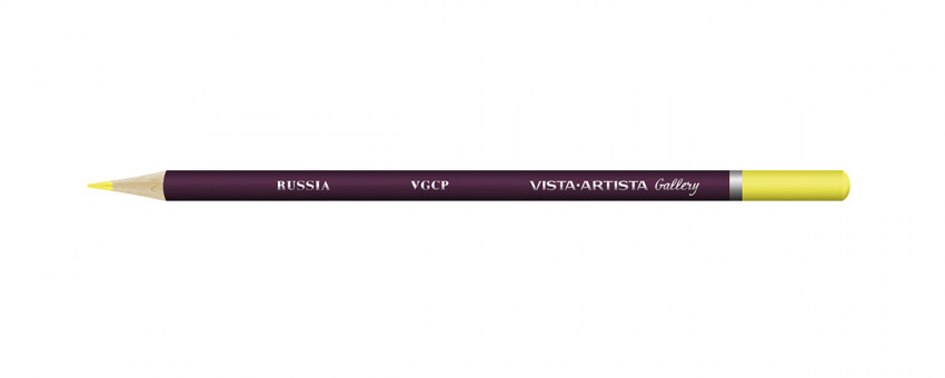 Карандаш цветной художественный заточенный 610 желто-зеленый, Gallery VISTA-ARTISTA/VGCP 610 (6)