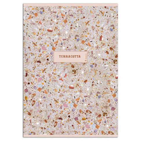 Тетрадь для записей А4 скоба 48л. клетка "Terracotta" выборочный лак BG (3/30)