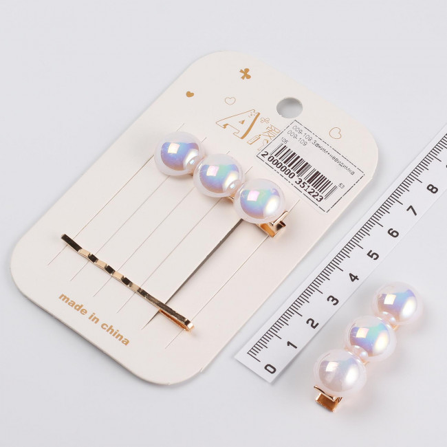 Набор- зажим+невидимка 009-109