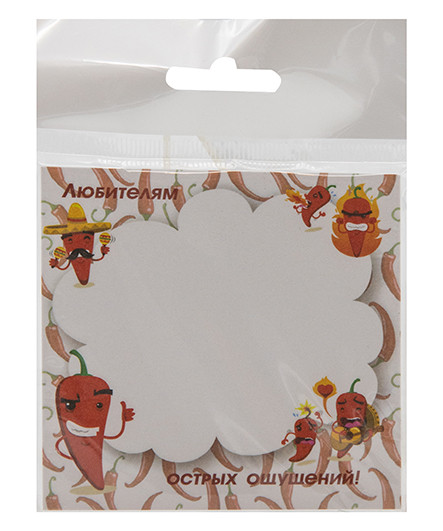 Блок самоклеящийся бумаж. 50л 75*75мм "Перчики" CJ-5002 (24/24/750) Блок самоклеящийся бумаж. 50л 75*75мм "Перчики" CJ-5002 (24/24/750)