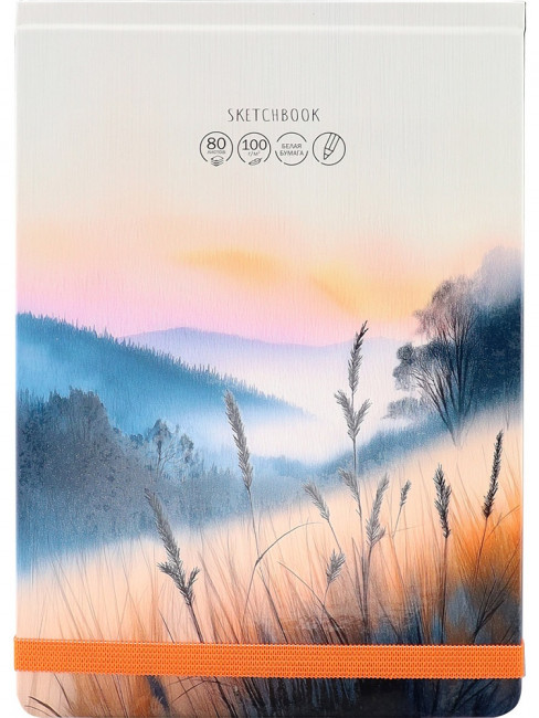 Скетчбук А5 80л "Пейзажная живопись" склейка, Проф-Пресс/80-9984 (16)