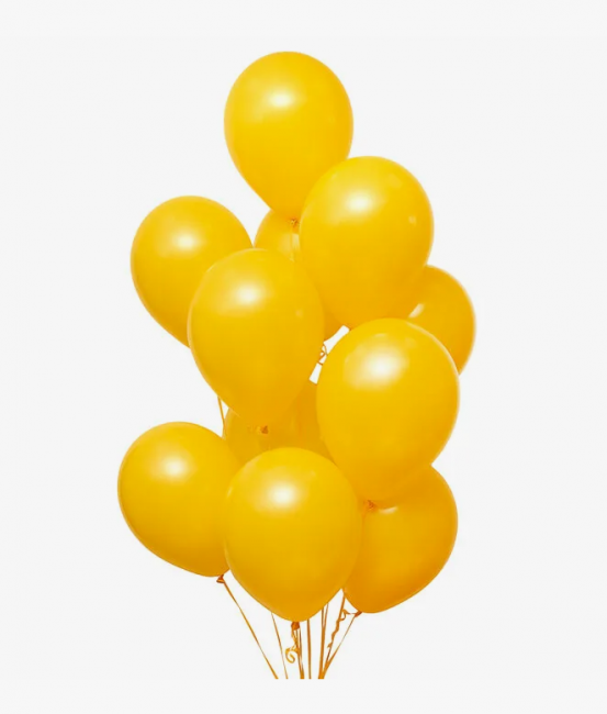 Набор воздушных шаров размер 18, цвета монохром, 5 видов,50шт, MAG-260133