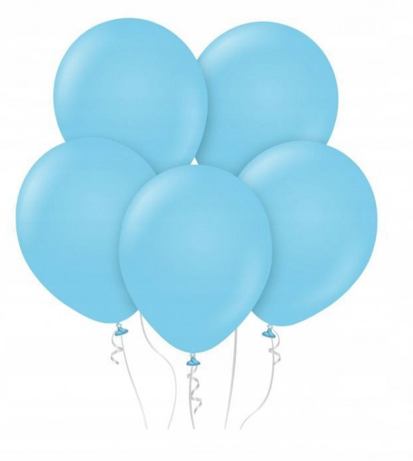 Набор воздушных шаров размер 18, цвета монохром, 5 видов,50шт, MAG-260133