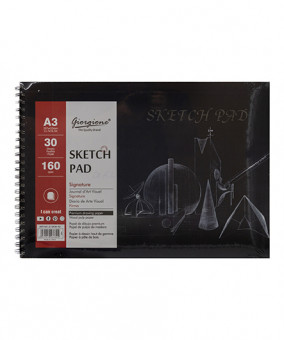 Скетчбук А3  30л. 160гр/м  Giorgione для графики и эскизов, на гребне, 420х297мм, CK-152  №G-SK30 (1/1/24) Скетчбук А3  30л. 160гр/м  Giorgione для графики и эскизов, на гребне, 420х297мм, CK-152  №G-SK30 (1/1/24)