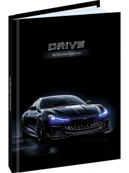 Записная книжка А7 48л клетка "Чёрный автомобиль - 19", склейка, Проф-Пресс/ЗК48-0785 (40)