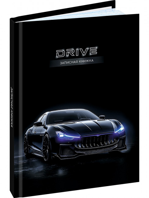 Записная книжка А7 48л клетка "Чёрный автомобиль - 19", склейка, Проф-Пресс/ЗК48-0785 (40)