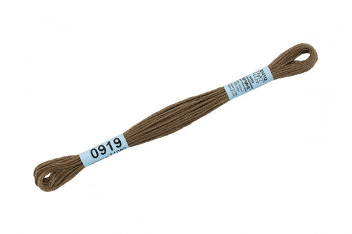 Нитки для вышивания "Gamma"    мулине  ( 0820-3070 )  100% хлопок     8 м №0919 т.сер-хаки