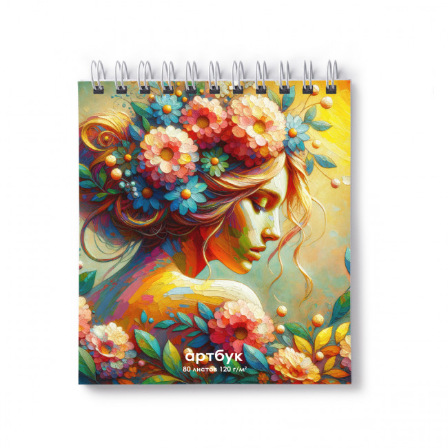 Артбук 166*175мм 80л "Цветочная фея" на гребне, Светоч/80А40_01361 (2/10)