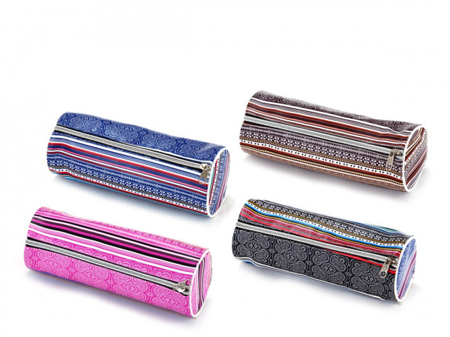 Пенал-косметичка ODRY S, на молнии, ПВХ, ассорти 4 цвета, ОПП-пакет с европодвесом (6)