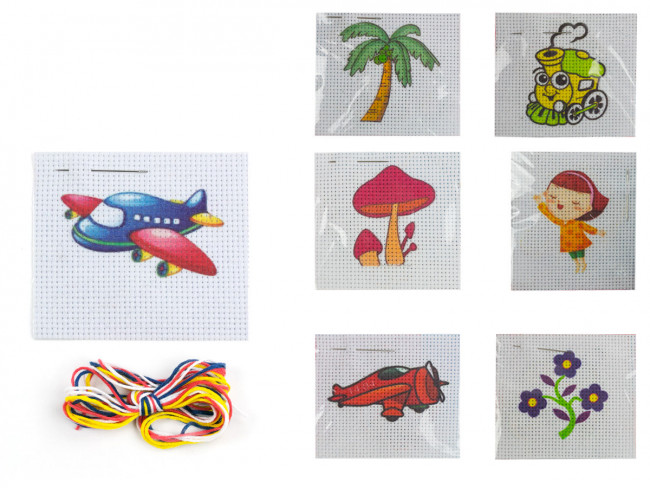 Набор для вышивания крестом 9 х 10см.В наборе: схема, канва белая с нанесением рисунка, игла, нитки, Mazari/M-10499 (20)