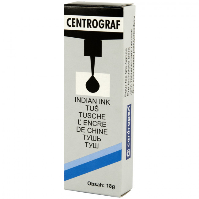 Тушь для рапидографа Centropen, черная, с капельницей,18 г, пластик. флакон (20) Тушь для рапидографа Centropen, черная, с капельницей,18 г, пластик. флакон (20)