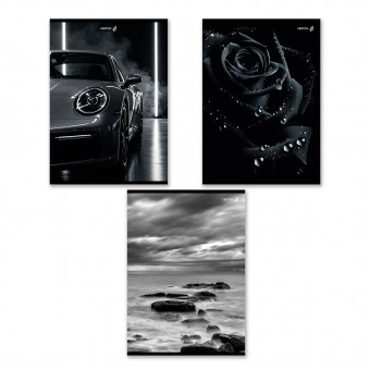 Тетрадь А4 48 клетка "Магия чёрного" скрепка, Светоч/Т152_01756 (6/48)