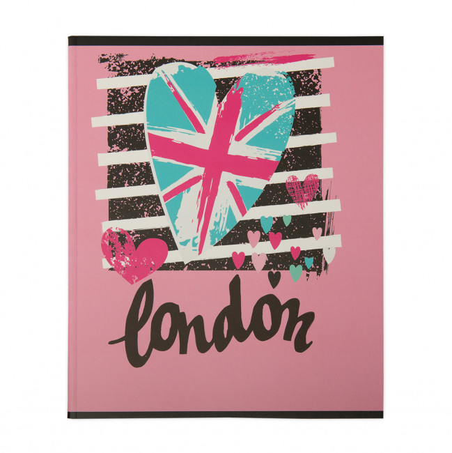 Тетрадь А5 48л клетка скоба "Lifestyle яр.розовый" Светоч (10)