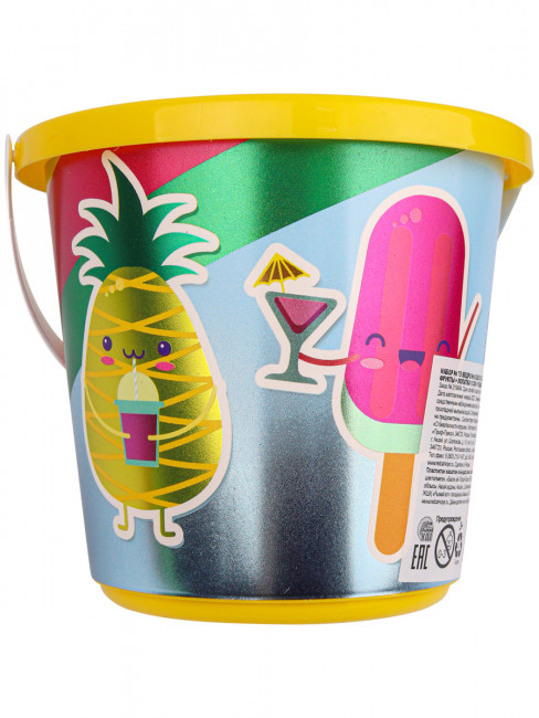 Ведро №8 "Фрукты" 0,85л, Рыжий Кот/ИП-0804