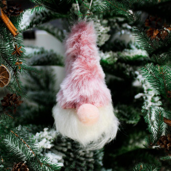 ПОДВЕСКА, DARLENS «ДЕД МОРОЗ», 8 СМ, ТЕКСТИЛЬ, АССОРТИ, DL-DRL03268