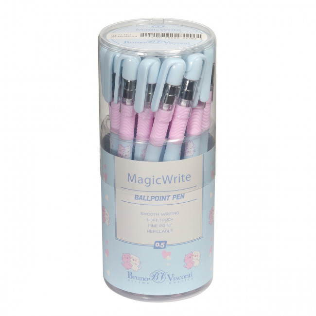 Ручка шариковая 0,5мм синяя "MagicWrite. Обнимашки. Котята", BV/20-0240/34 (24)