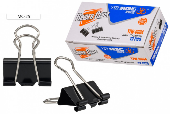 Зажим: металлический, ширина - 25мм /черный, Basir Зажим: металлический, ширина - 25мм /черный, Basir