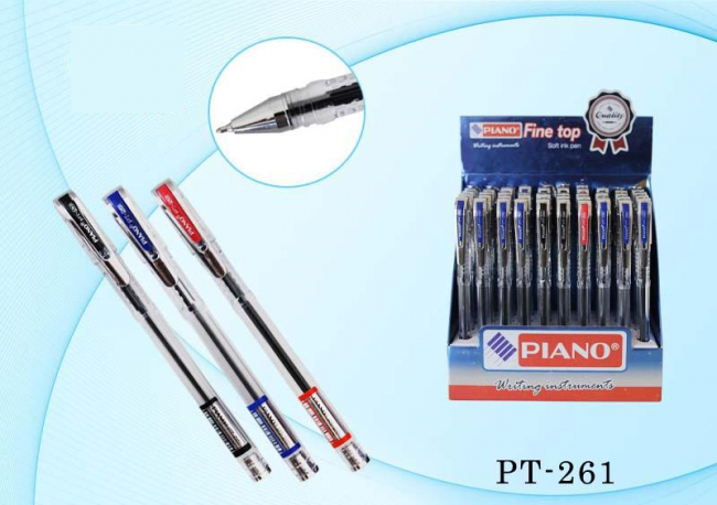 Ручка шариковая: на масляной основе, "Piano", прозрачный корпус, игольчатый наконечник,прозрачный колпачок с серебристым клипом (3 цв: 35-синих, 10-чёрных, 5-красных). Ручка шариковая: на масляной основе, "Piano", прозрачный корпус, игольчатый наконечник,прозрачный колпачок с серебристым клипом (3 цв: 35-синих, 10-чёрных, 5-красных).