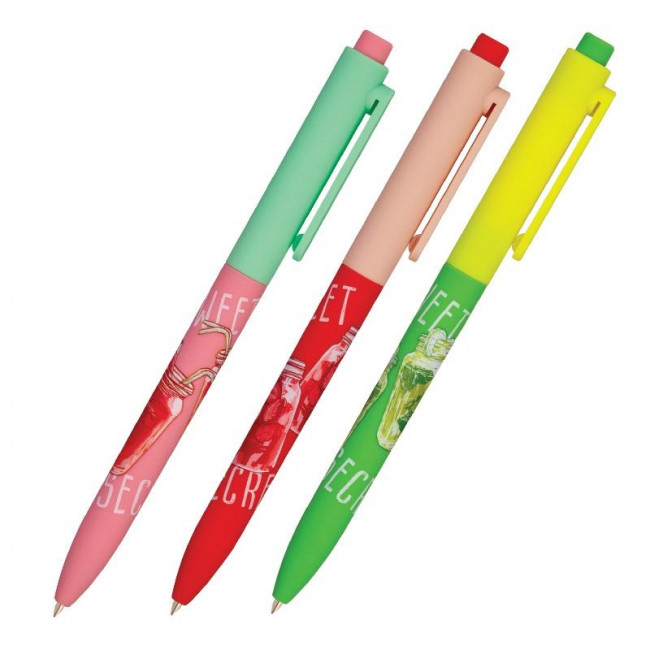 Ручка автоматическая 0,7мм синяя "FunClick. My refresht", BV/20-0297/09 (24)