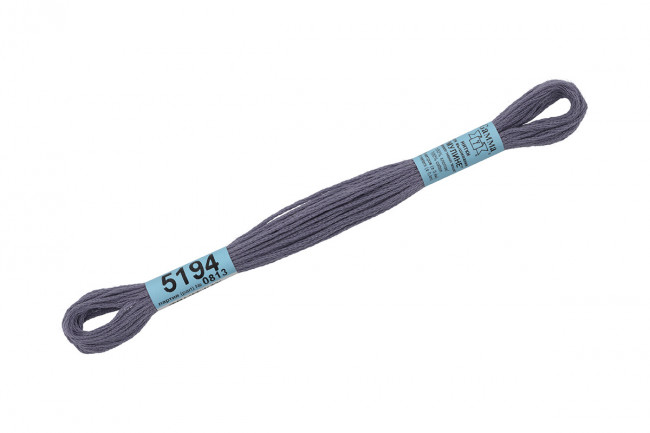 Нитки для вышивания "Gamma"    мулине  ( 3173-6115 )  100% хлопок     8 м №5194 серо-сиреневый