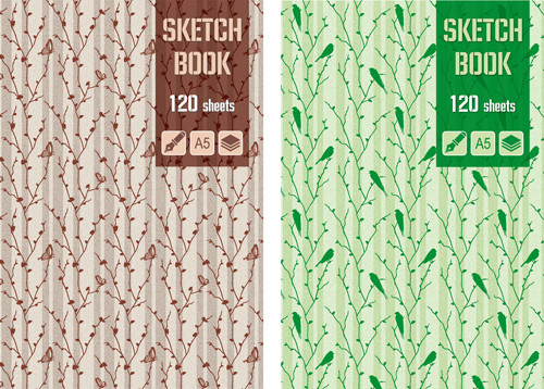 ББ5_7Бц120_лам 3601 Бизнес-блокнот (скетчбук) 120л. А5 "Для набросков" (ассорти) матовая ламинация, тонированный блок (салатовый)