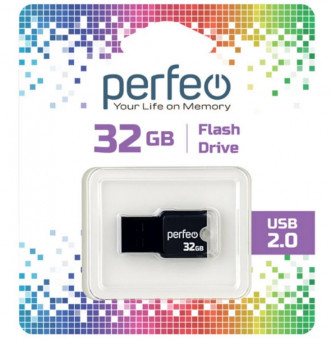 Флеш накопитель (память) USB 32GB M01 Black, Perfeo