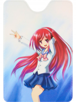 Обложка на пропуск/проездной "Школьница", MILAND/ОП-1277 (10)