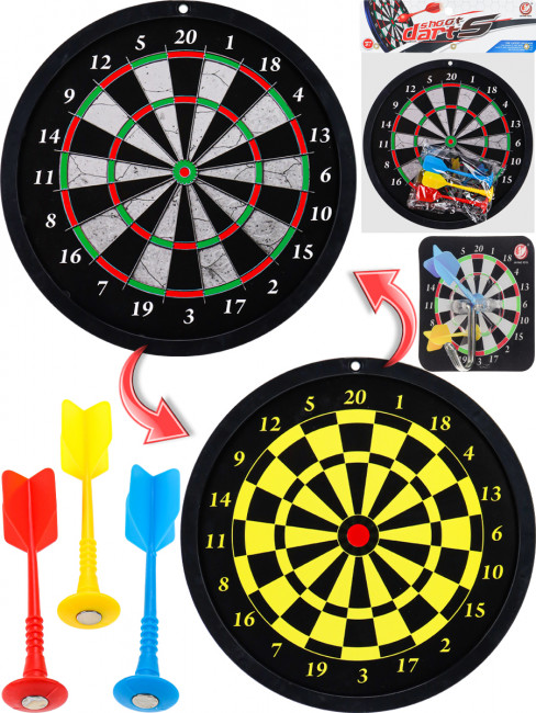 Дартс 23,5см "Меткость 1", 3 дротика с магнитами, Рыжий Кот/Y23414036