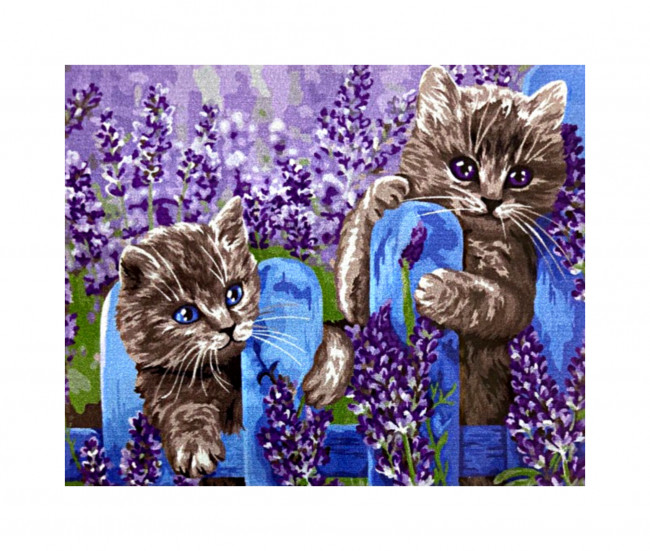Картина по номерам "Котята" 40*50, GLA17, мягкая упаковка