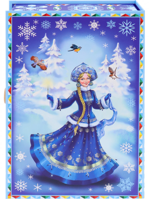 Коробка-книга "Дед Мороз и Снегурочка" (120х180х50) MILAND/КК-7004