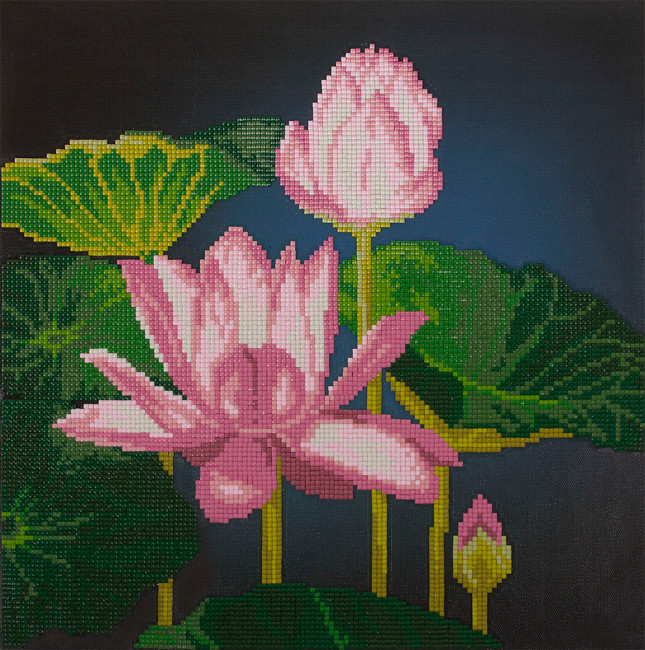 Алмазная мозаика "Цветущие лотосы" 32,6 х 31,7 см, ФРЕЯ/ALVR-16 014 Алмазная мозаика "Цветущие лотосы" 32,6 х 31,7 см, ФРЕЯ/ALVR-16 014