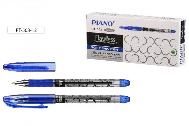 Шариковая ручка на масляной основе "Piano Flawless", прозрачный корпус с рисунком, цветной прозрачный колпачок, резиновый держатель, игольчатый наконечник, толщина пишущего наконечника 0,7 mm, цвет чернил-синий. Шариковая ручка на масляной основе "Piano Flawless", прозрачный корпус с рисунком, цветной прозрачный колпачок, резиновый держатель, игольчатый наконечник, толщина пишущего наконечника 0,7 mm, цвет чернил-синий.