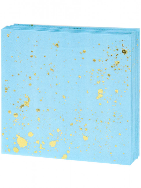 Салфетки бумажные 25 см "Необычный голубой" 20 шт MILAND/ФЛ-2813