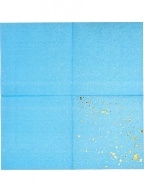 Салфетки бумажные 25 см "Необычный голубой" 20 шт MILAND/ФЛ-2813